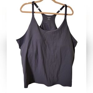 Old Navy Active Powerlite Gray Bra Support Tank Top, 4X NWT